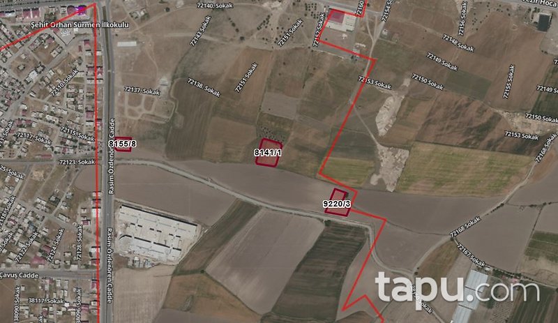 Dulkadiroğlu Dereli'de Hisseli 3 Adet İmarlı Arsa (AS-03256)