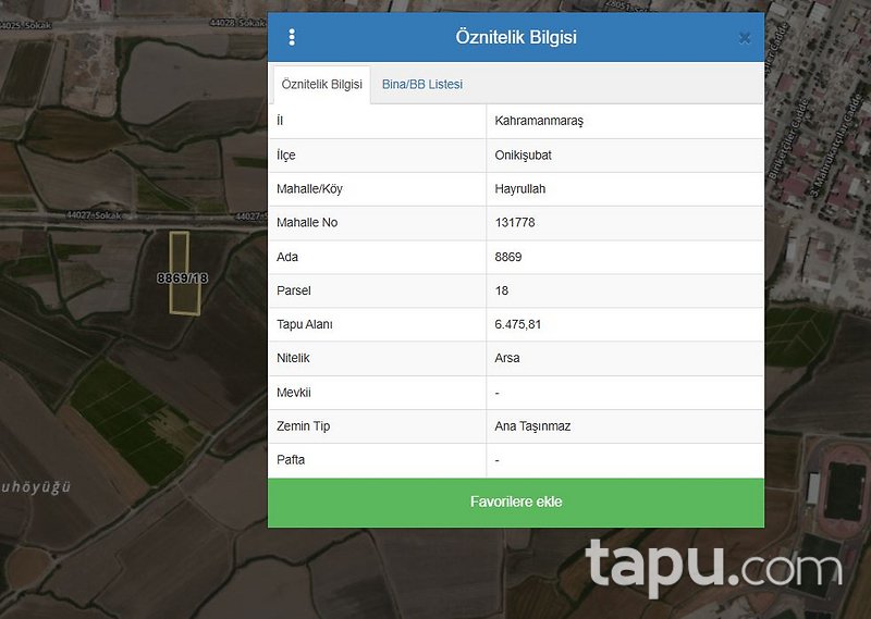 Onikişubat Hayrullah'ta Hisseli 3 Adet İmarlı Arsa (AS-03248)