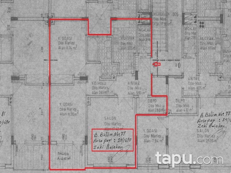 Sivas Merkez Cami-i Kebir'de 2+1 Daire (BS-01517)