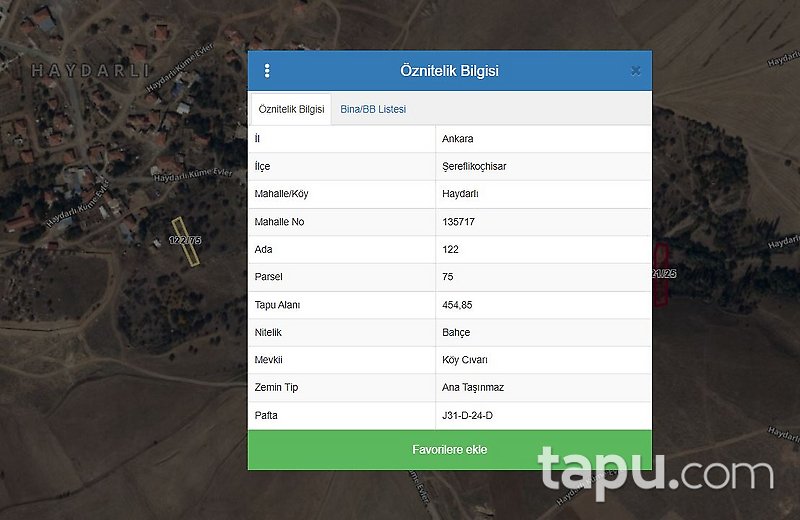 Ankara Şereflikoçhisar Haydarlı'da 2 Adet Bahçe (AS-02319)