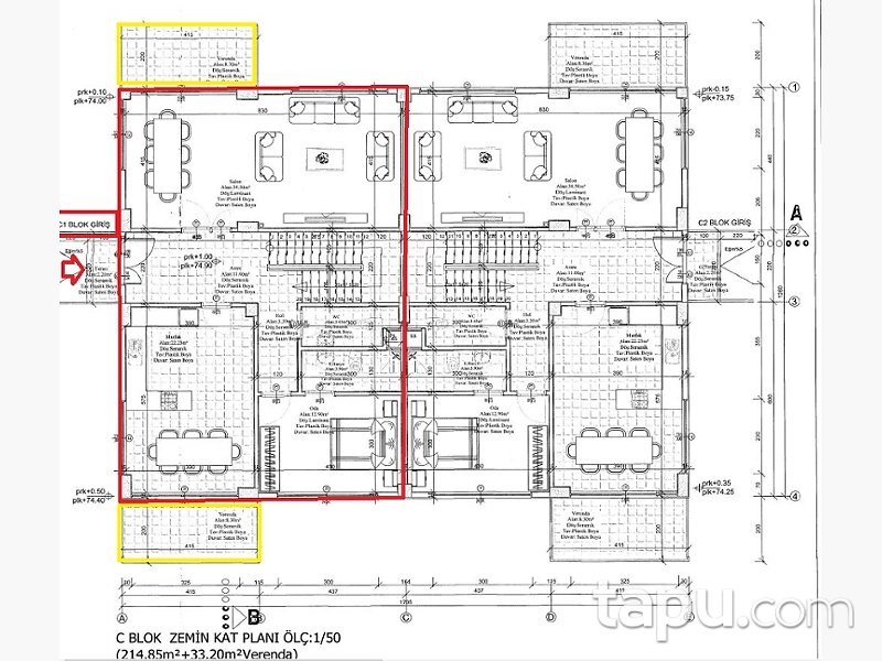 Kartepe Fatih Sultan Mehmet Mahallesi'nde 4+1 Villa