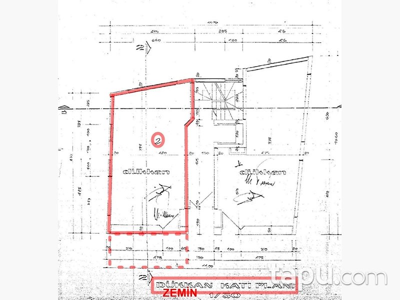 Kastamonu Hepkebirler Cumhuriyet Caddesi'nde 89 m2 Dükkan