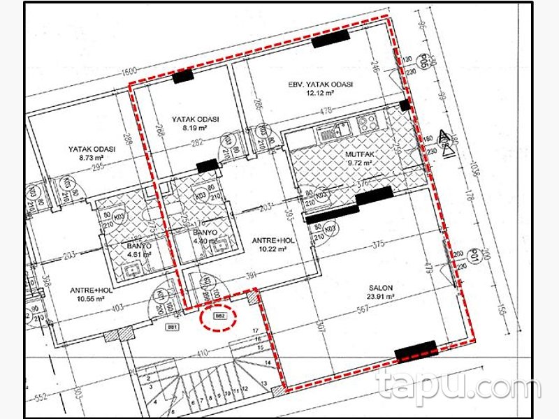 Üsküdar Ünalan Mahallesi'nde 2+1 Daire