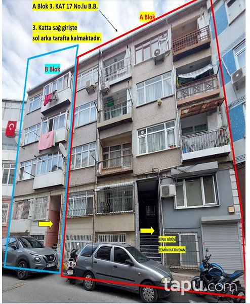 Fatih Hırka-i Şerif Mahallesi'nde 2+1 Daire