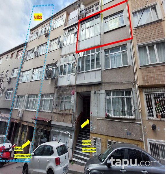 Fatih Hırka-i Şerif Mahallesi'nde 2+1 72 m2 Daire