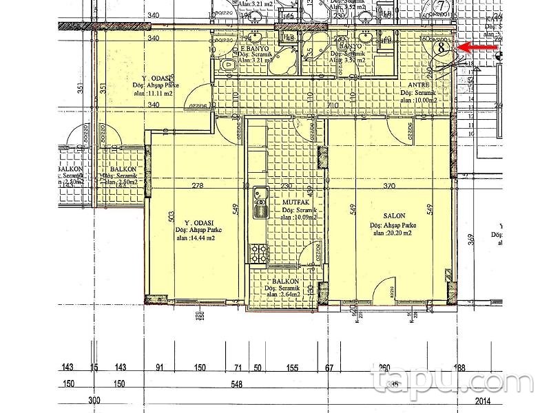 Büyükçekmece Ulus Safir Evleri'nde 2+1 Daire (1780)