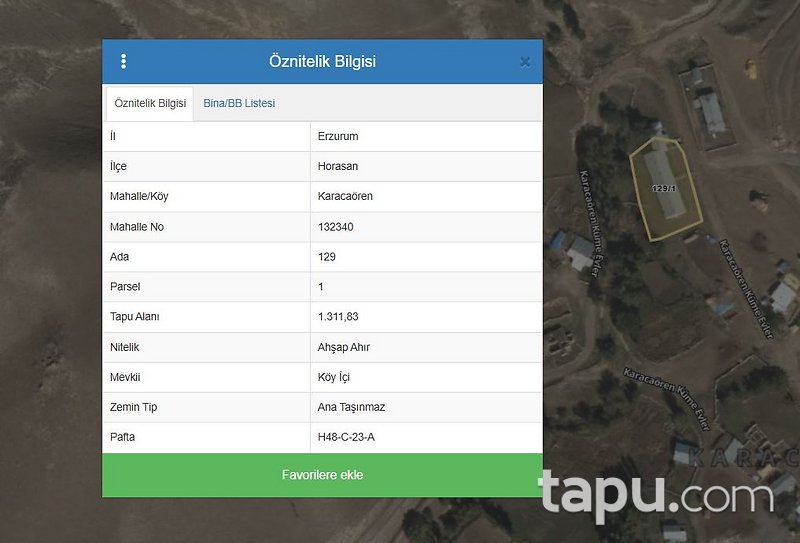 Erzurum Horasan Karacaören'de Ahşap Ahır(305279)