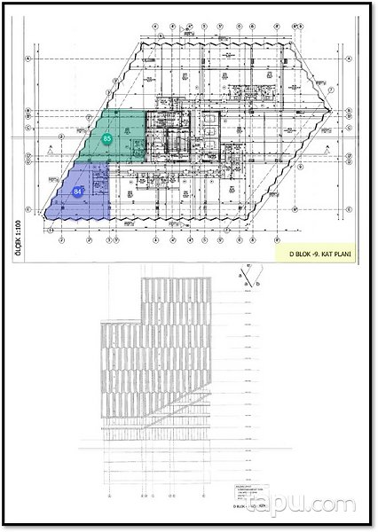 Yenibosna Merkez Mahallesi Karat 34'de 88 m2 Ofis