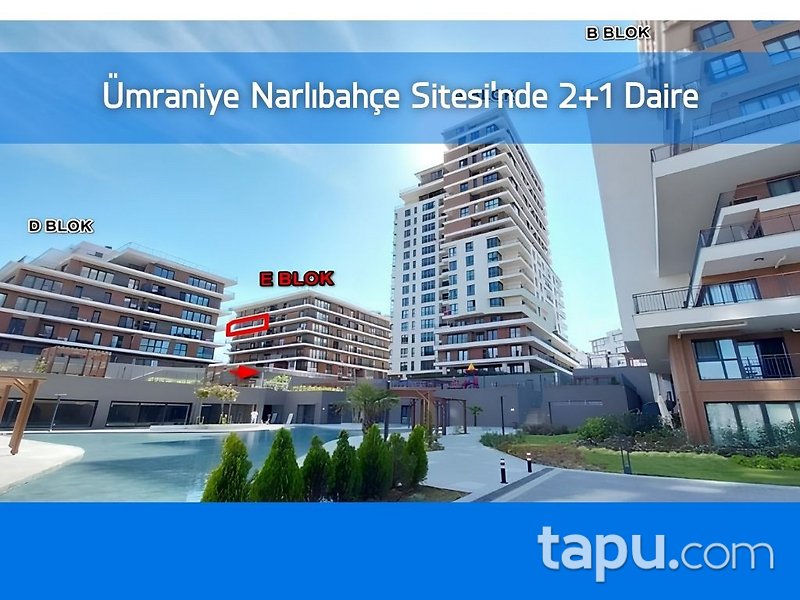 Ümraniye Narlıbahçe Sitesi'nde 2+1 Daire