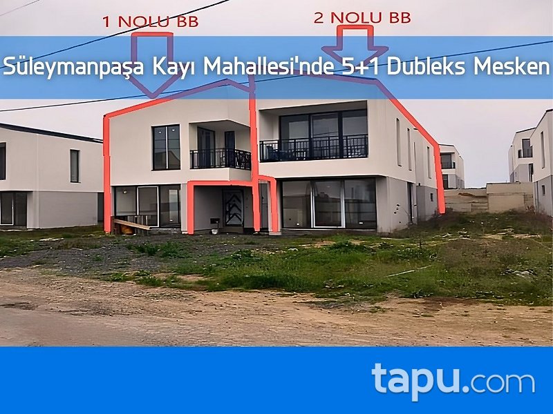 Süleymanpaşa Kayı Mahallesi'nde 5+1 Dubleks Mesken