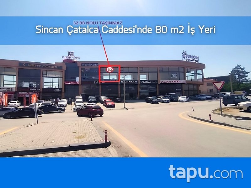Sincan Çatalca Caddesi'nde 80 m2 İş Yeri
