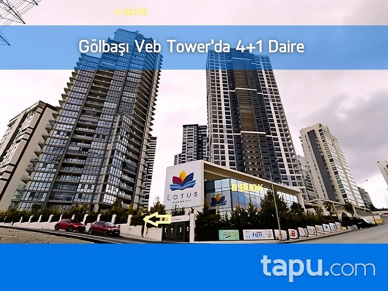 Gölbaşı Veb Tower'da 4+1 Daire (1782)