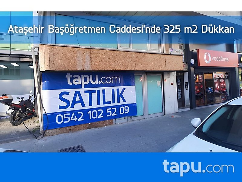 Ataşehir Küçükbakkalköy Başöğretmen Caddesi'nde 325 m2 Dükkan