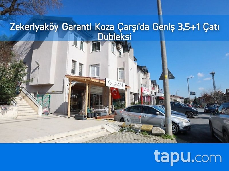 Zekeriyaköy Garanti Koza Çarşı'da Geniş 3,5+1 Çatı Dubleksi