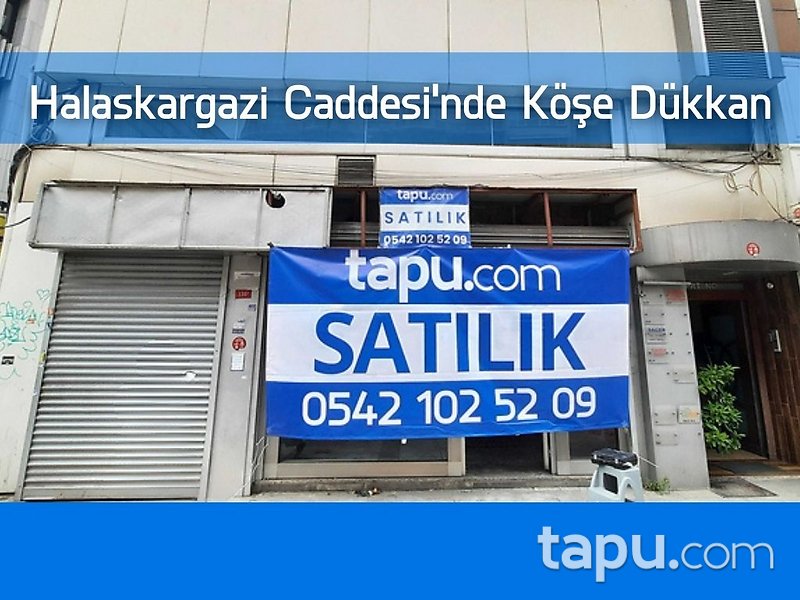Şişli Halaskargazi Caddesi'nde Kaymakamlık Binası Yanı Depolu Köşe Dükkan