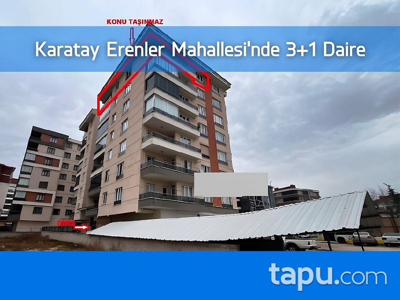 Karatay Erenler Mahallesi'nde 3+1 Daire