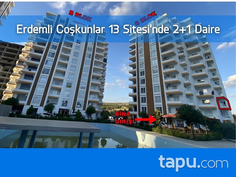 Erdemli Coşkunlar 13 Sitesi'nde 2+1 Daire (1819)