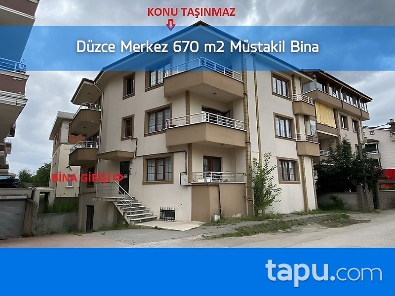 Düzce Merkez Kiremit Ocağı Mahallesi'nde 670 m2 Müstakil Bina