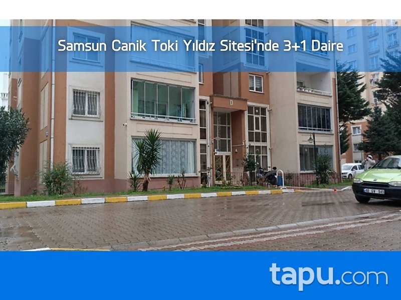 Samsun Canik Toki Yıldız Sitesi'nde 3+1 Daire