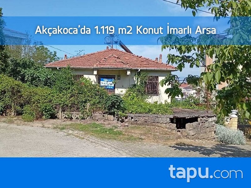 Akçakoca Osmaniye'de 1.119 m2 Konut İmarlı Arsa