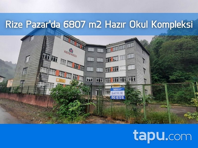 Rize Pazar'da 6807 m2 Hazır Okul Kompleksi (305145 )