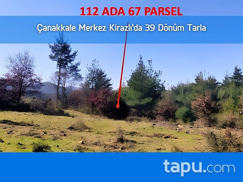 Çanakkale Merkez Kirazlı'da 39 Dönüm Tarla