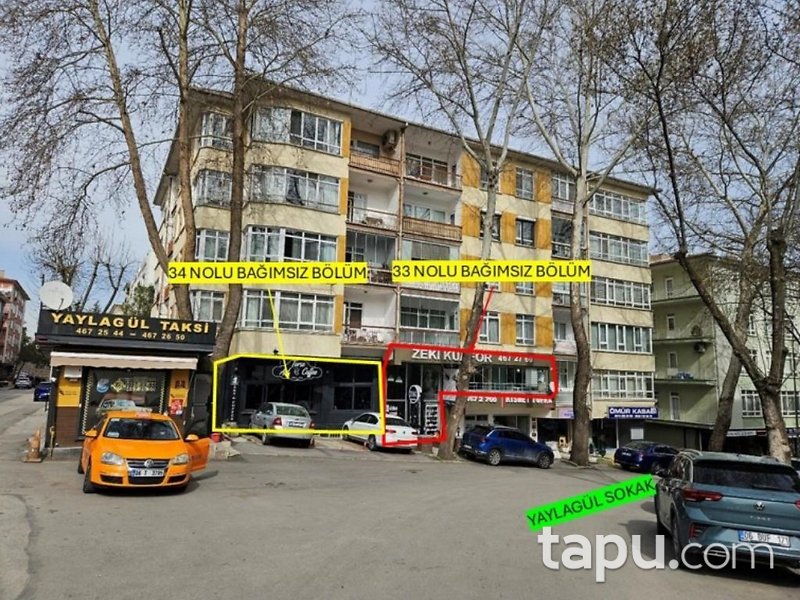 Çankaya Ayrancı Mahallesi'nde 121 m2 Dükkan