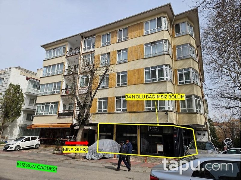 Çankaya Ayrancı Mahallesi'nde 121 m2 Dükkan