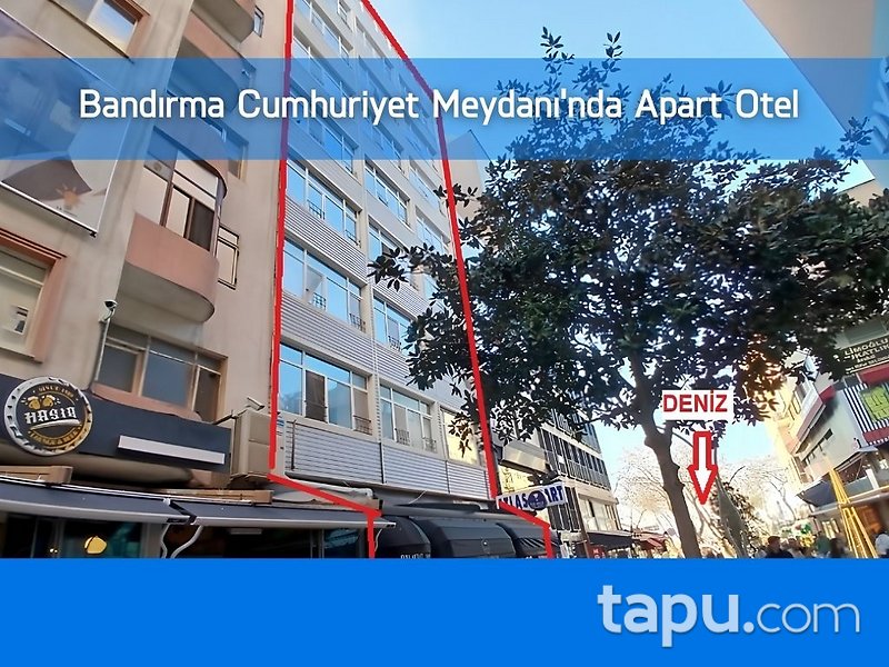 Bandırma Cumhuriyet Meydanı'nda 7 Katlı Apart Otel (BS-00126)