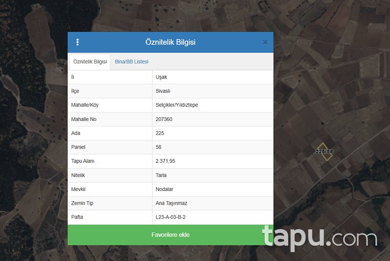 Uşak Sivaslı'da 2.371 m2 Tarla (AS-01311)
