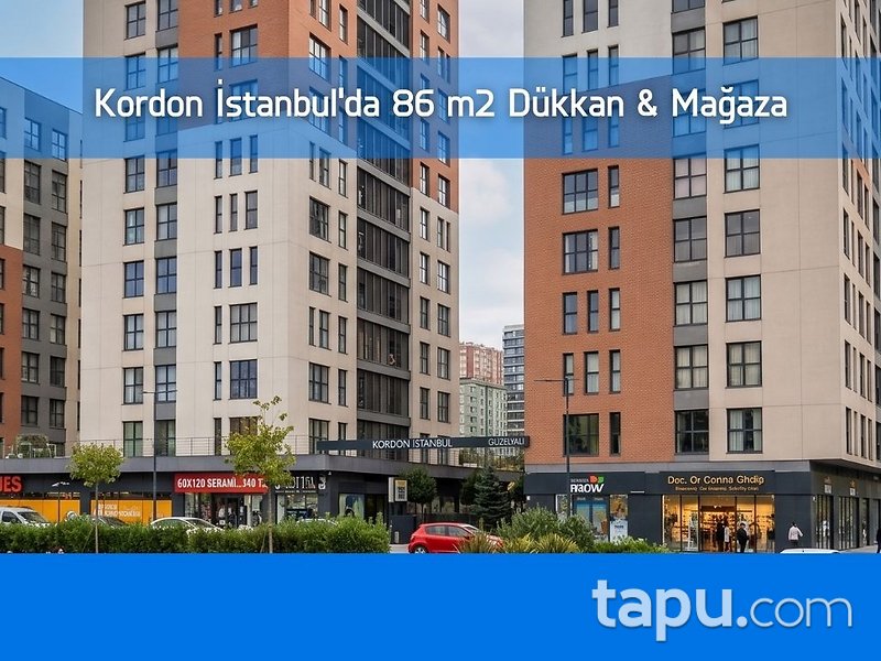 Kordon İstanbul'da 86 m2 Depolu Dükkan & Mağaza