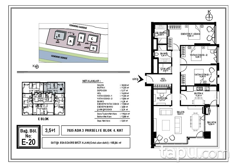 Kordon İstanbul'da Prestijli Yaşam Sunan 3+1,5 Daire