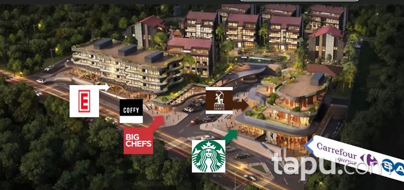Çamlıyaka Konakları'nda 247 m2 Depolu Dükkan & Mağaza