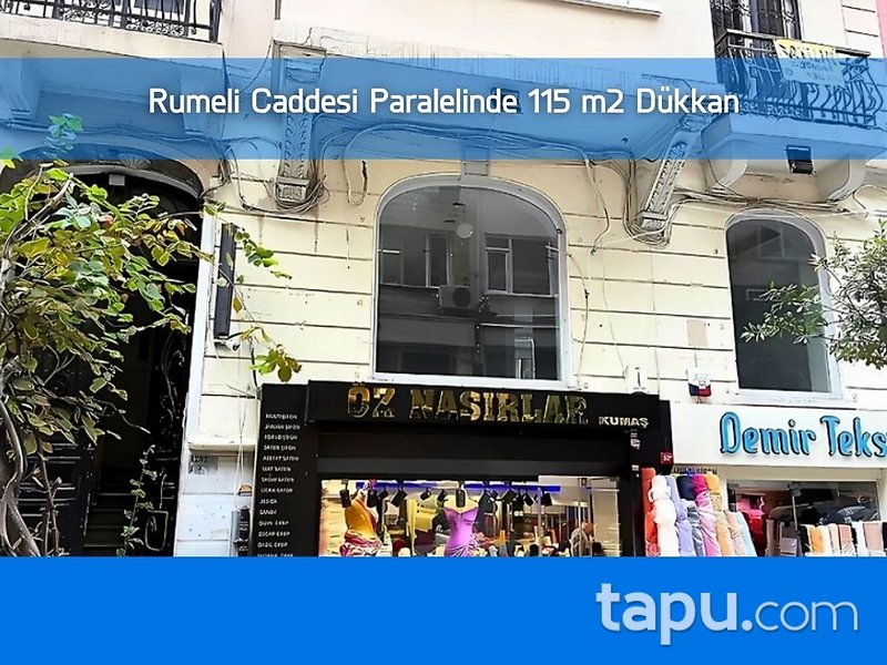 Şişli Osmanbey'de Rumeli Caddesi Paralelinde 115 m2 Dükkan (306543)