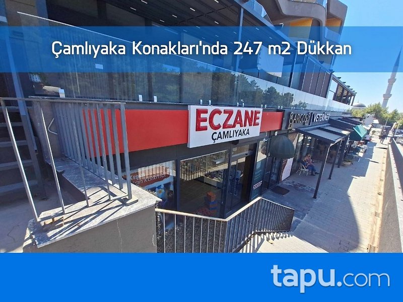 Çamlıyaka Konakları'nda 247 m2 Depolu Dükkan & Mağaza
