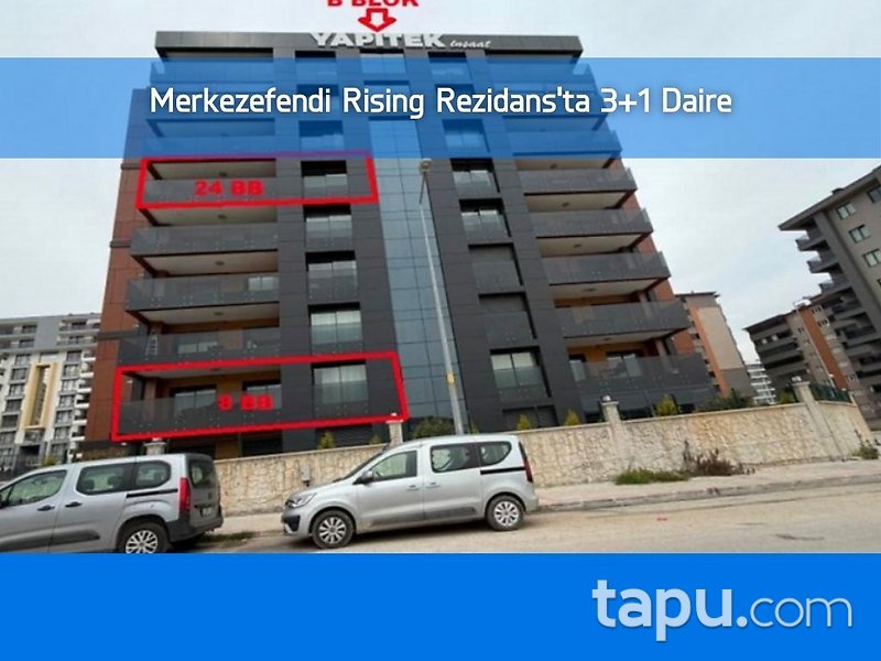 Merkezefendi Rising Rezidans'ta 3+1 Daire