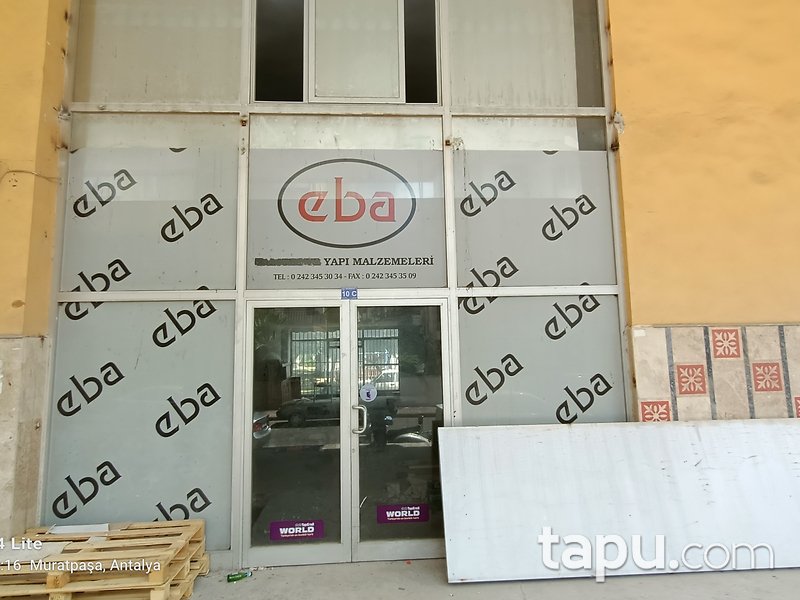 Antalya Muratpaşa Dutlubahçe Mahallesi'nde 251 m2 Depolu Dükkan
