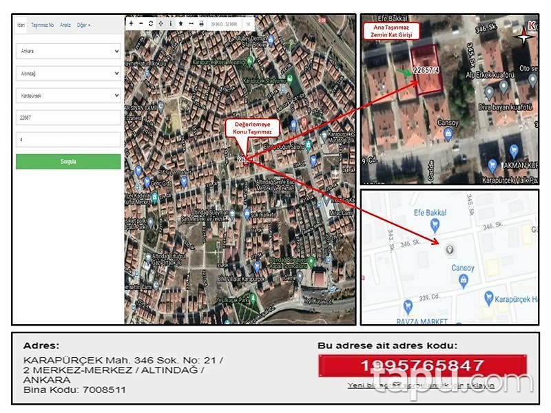 Ankara Altindag Karapurcek Mahallesi Nde 2 1 Iskanli Daire Ankara Altindag Bankadan Satilik Daire Firsatlari Tapu Com Da