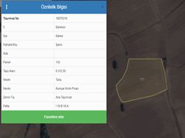 Balıkesir Karesi Şamlı Mahallesi'nde 6312 m2 Tarla (906)