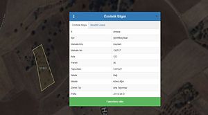 Ankara Şereflikoçhisar Haydarlı'da 3072 m2 Bahçe (AS-02318)