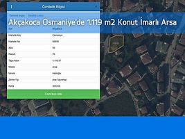 Akçakoca Osmaniye'de 1.119 m2 Konut İmarlı Arsa