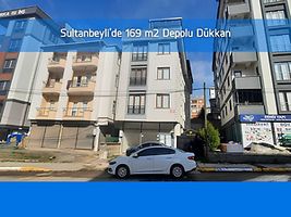 Sultanbeyli Yunus Emre Caddesi'nde 169 m2 Depolu Dükkan