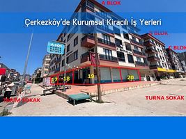 Çerkezköy Yıldırım Beyazıt'ta Kurumsal Kiracılı İş Yerleri