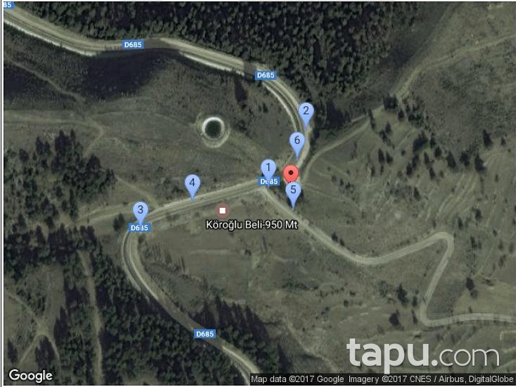 Burdur Ağlasun Çamlıdere Köyünde 1160 m2 Tarla