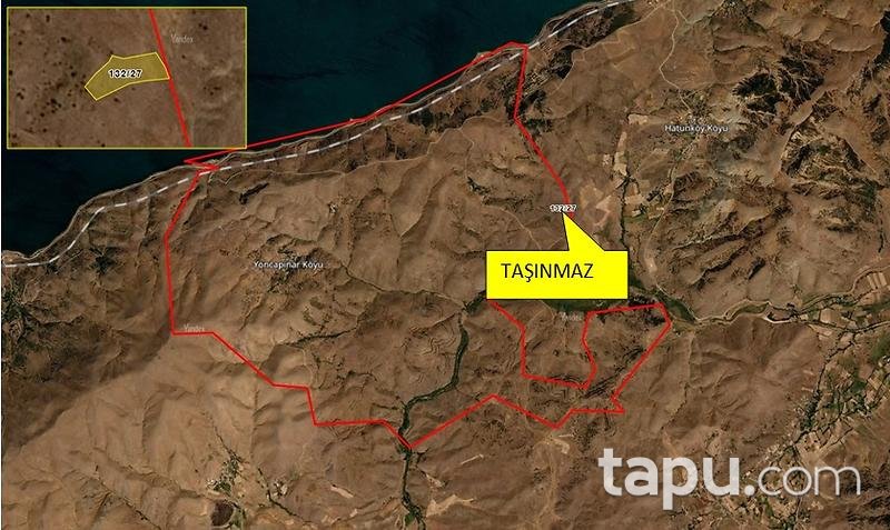 Elazığ Maden Yoncapınar Köyünde 3244 m2 Tarla