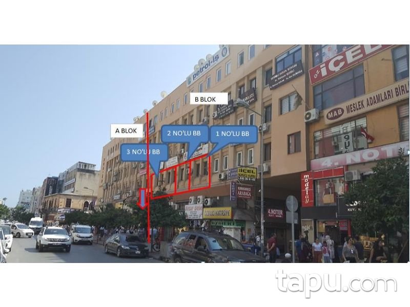 Mersin Akdeniz Mahmudiye Mahallesinde 4 adet Ofis