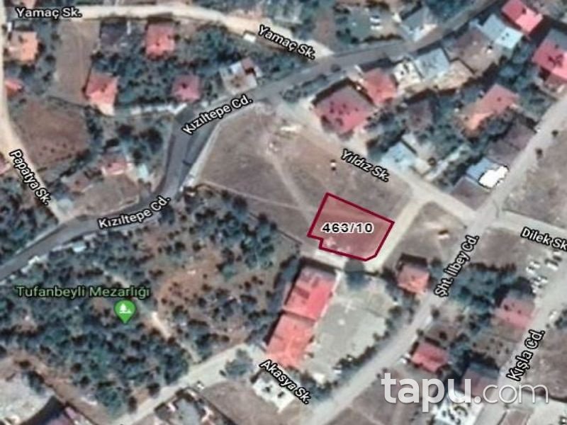 Adana Tufanbeyli Cumhuriyet Mahallesinde 793 m2 İmarlı Arsa