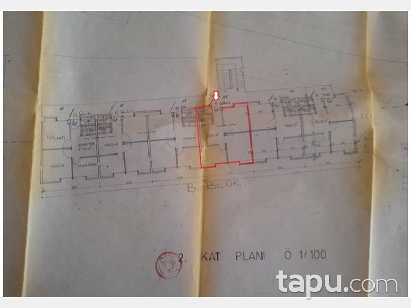 Mersin Akdeniz Orma İşhanın'da İskanlı 50m2 Ofis
