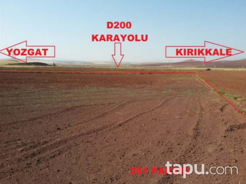Yozgat Yerköy Yukarıihsangazili Mahallesi'nde 25800 m2 Tarla