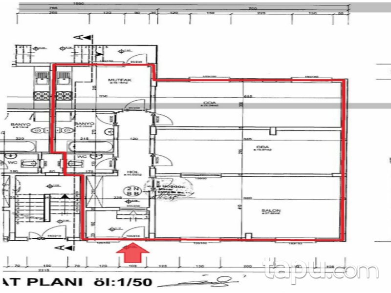 Edirne Uzunköprü Halisehatun Mahallesi'nde 2+1 112 m2 İskanlı Daire